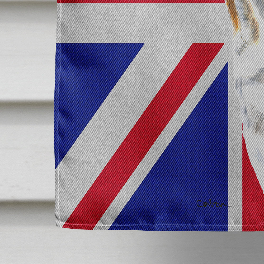 Bulldog English with English Union Jack British Flag Flag Canvas House Size SC9831CHF