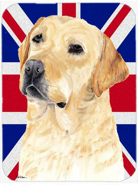 Labrador with English Union Jack British Flag Mouse Pad, Hot Pad or Trivet SC9833MP by Caroline&#39;s Treasures
