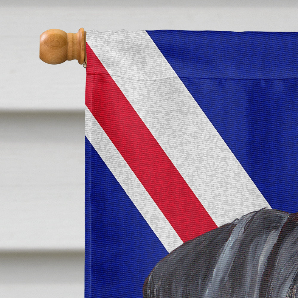 Doberman with English Union Jack British Flag Flag Canvas House Size SC9834CHF
