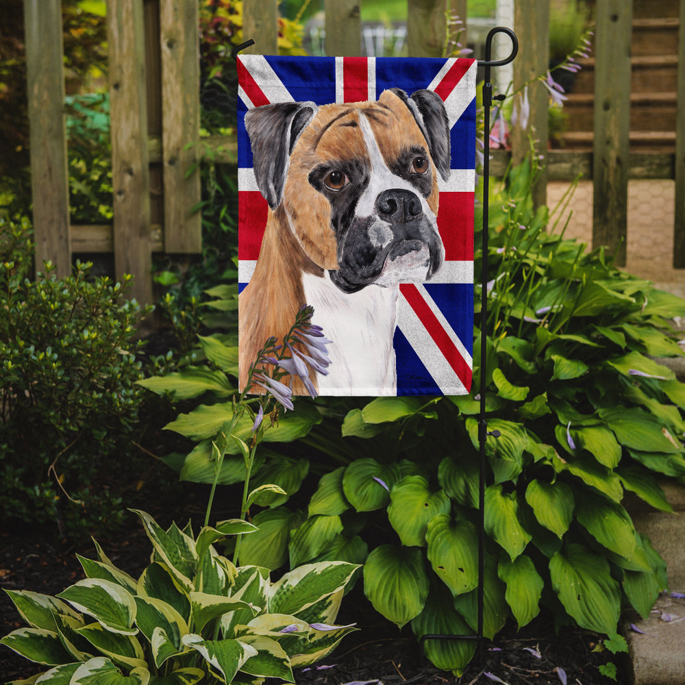 Boxer with English Union Jack British Flag Flag Garden Size SC9847GF