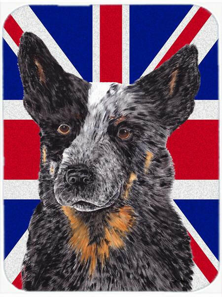 Australian Cattle Dog with English Union Jack British Flag Mouse Pad, Hot Pad or Trivet SC9853MP by Caroline&#39;s Treasures