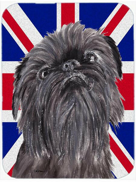 Brussels Griffon with Engish Union Jack British Flag Mouse Pad, Hot Pad or Trivet SC9863MP by Caroline&#39;s Treasures