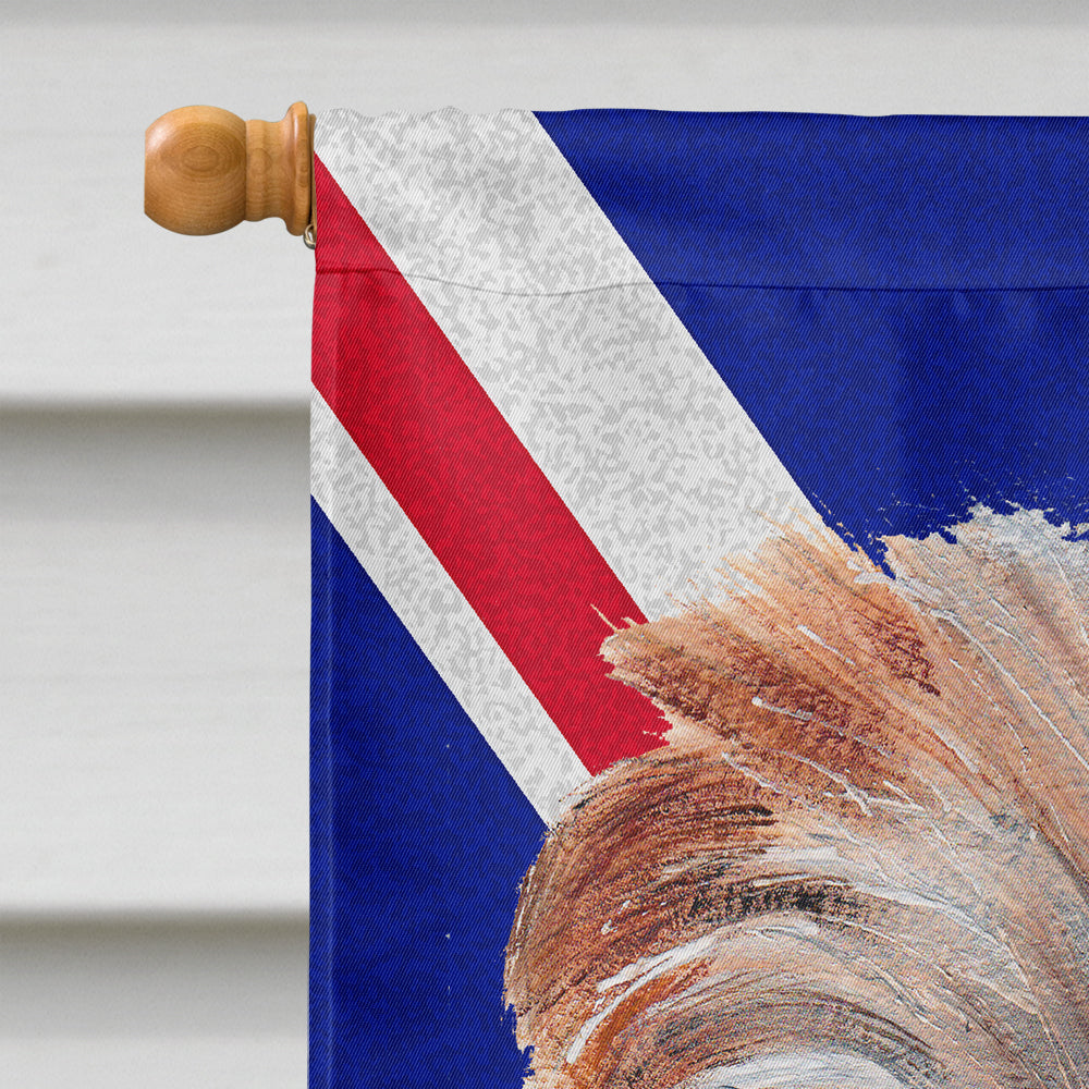 Norfolk Terrier with English Union Jack British Flag Flag Canvas House Size SC9875CHF  the-store.com.