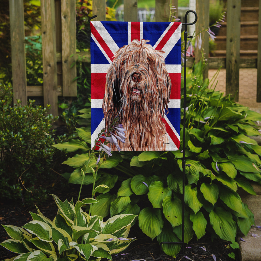 Otterhound with English Union Jack British Flag Flag Garden Size SC9878GF  the-store.com.