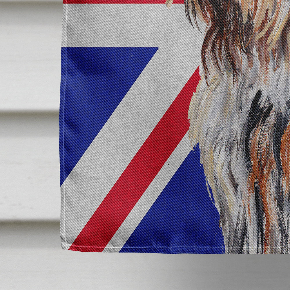 Otterhound with English Union Jack British Flag Flag Canvas House Size SC9879CHF