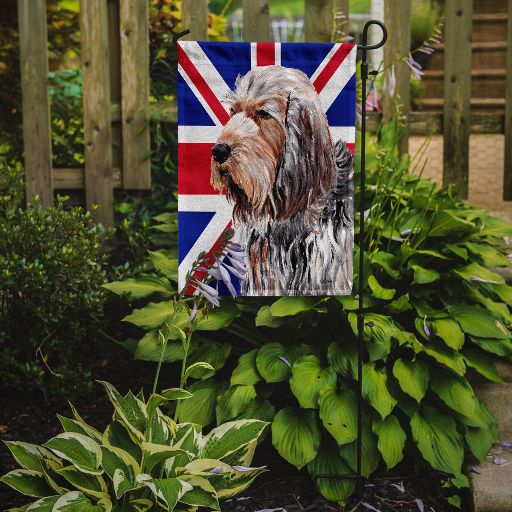 Otterhound with English Union Jack British Flag Flag Garden Size SC9879GF  the-store.com.