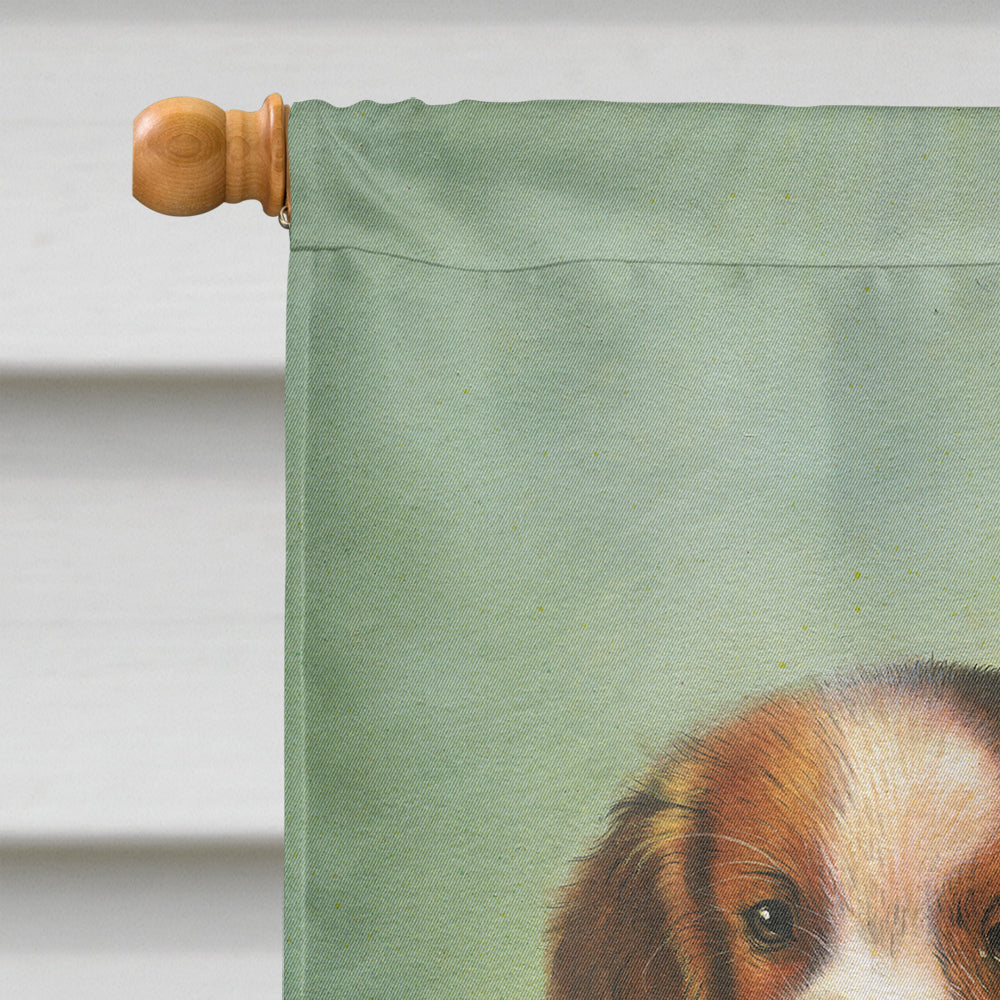 Cavalier Spaniels and Christmas Presents Flag Canvas House Size SDSQ0303CHF