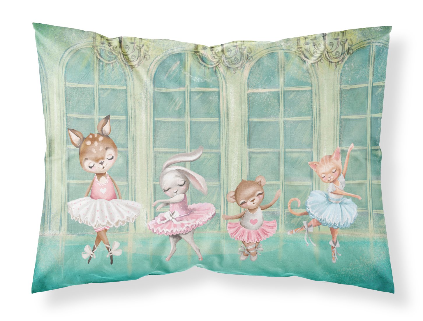 Buy this Animal Ballerinas Dancing Fabric Standard Pillowcase