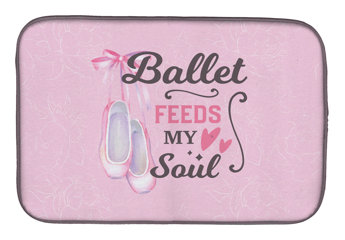 Ballet Feeds my Soul Dish Drying Mat  the-store.com.