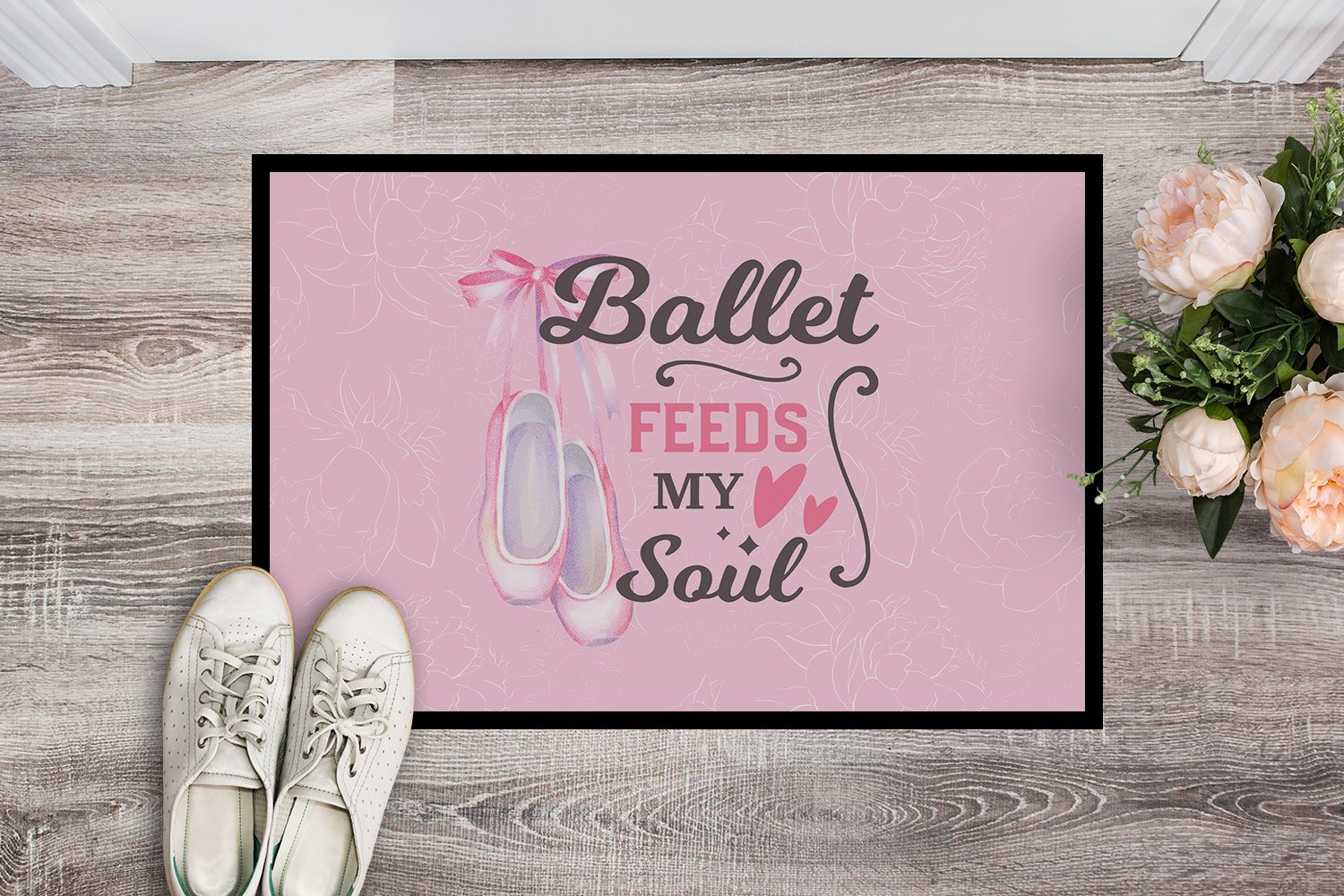 Ballet Feeds my Soul Indoor or Outdoor Mat 24x36 - the-store.com