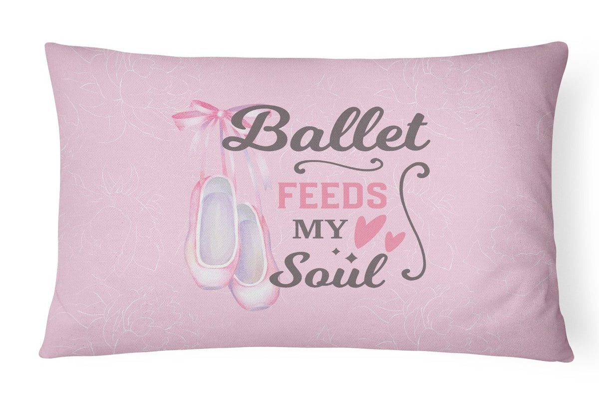 Buy this Ballet Feeds my Soul Canvas Fabric Decorative Pillow