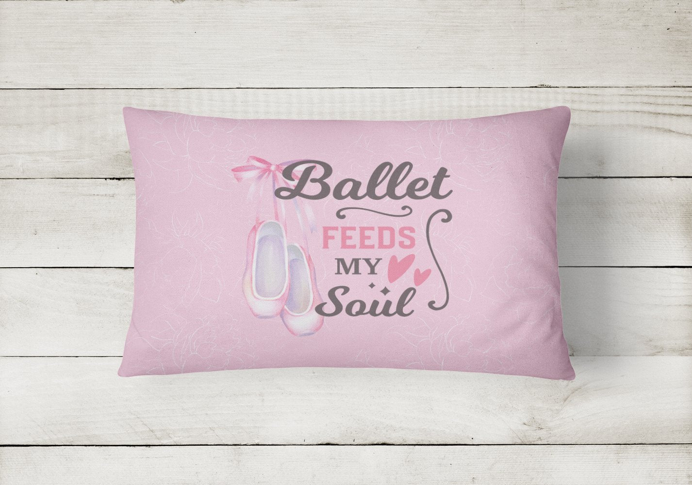 Ballet Feeds my Soul Canvas Fabric Decorative Pillow - the-store.com