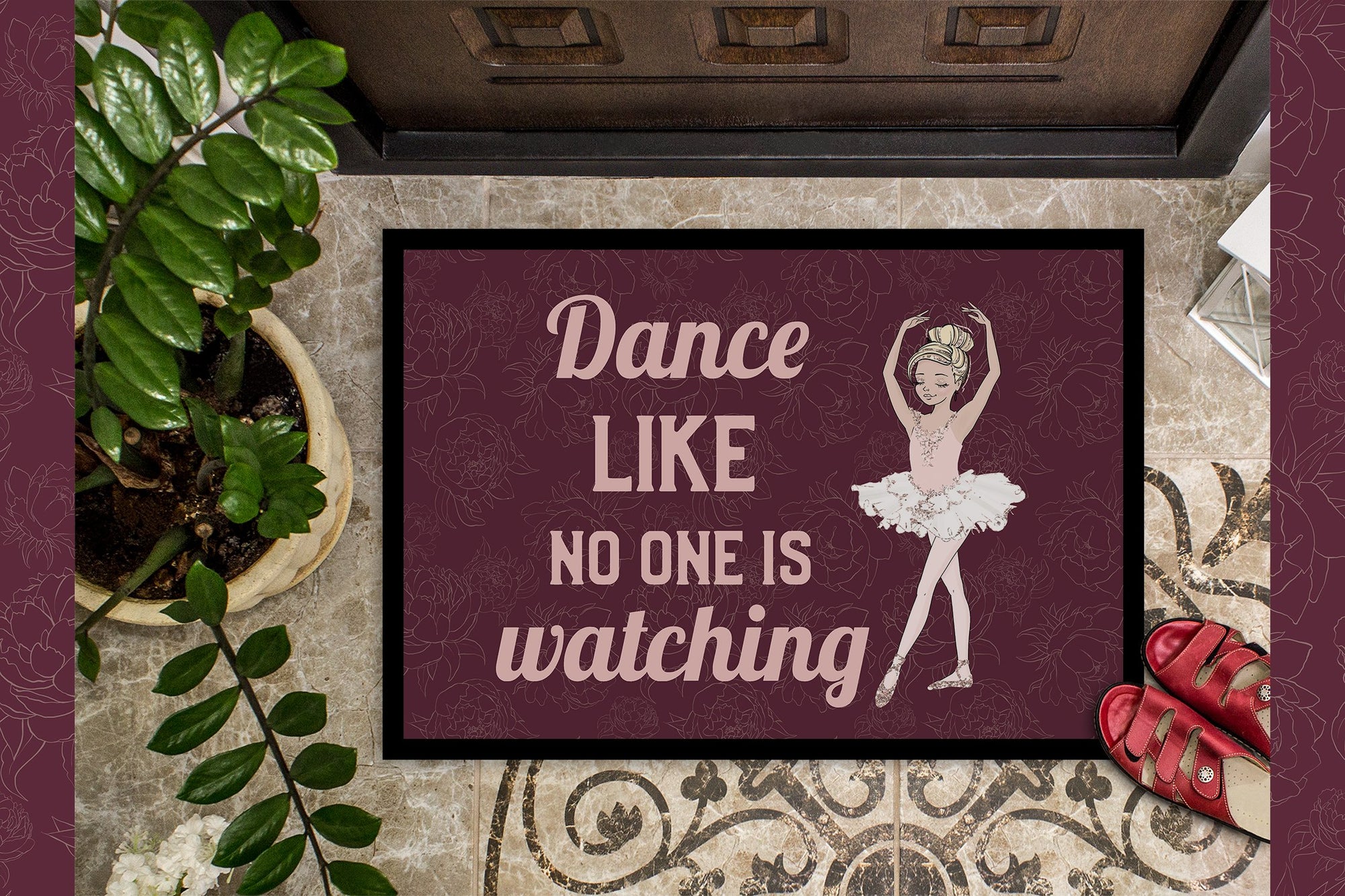 Dance like no one is watching Indoor or Outdoor Mat 24x36 - the-store.com