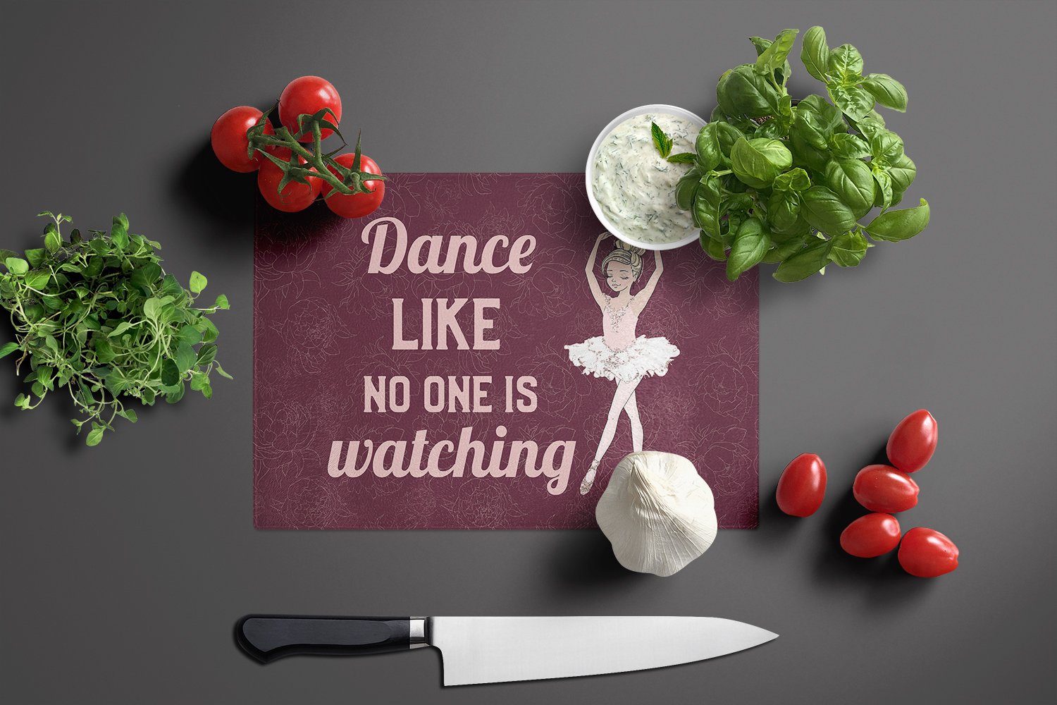 Dance like no one is watching Glass Cutting Board Large - the-store.com