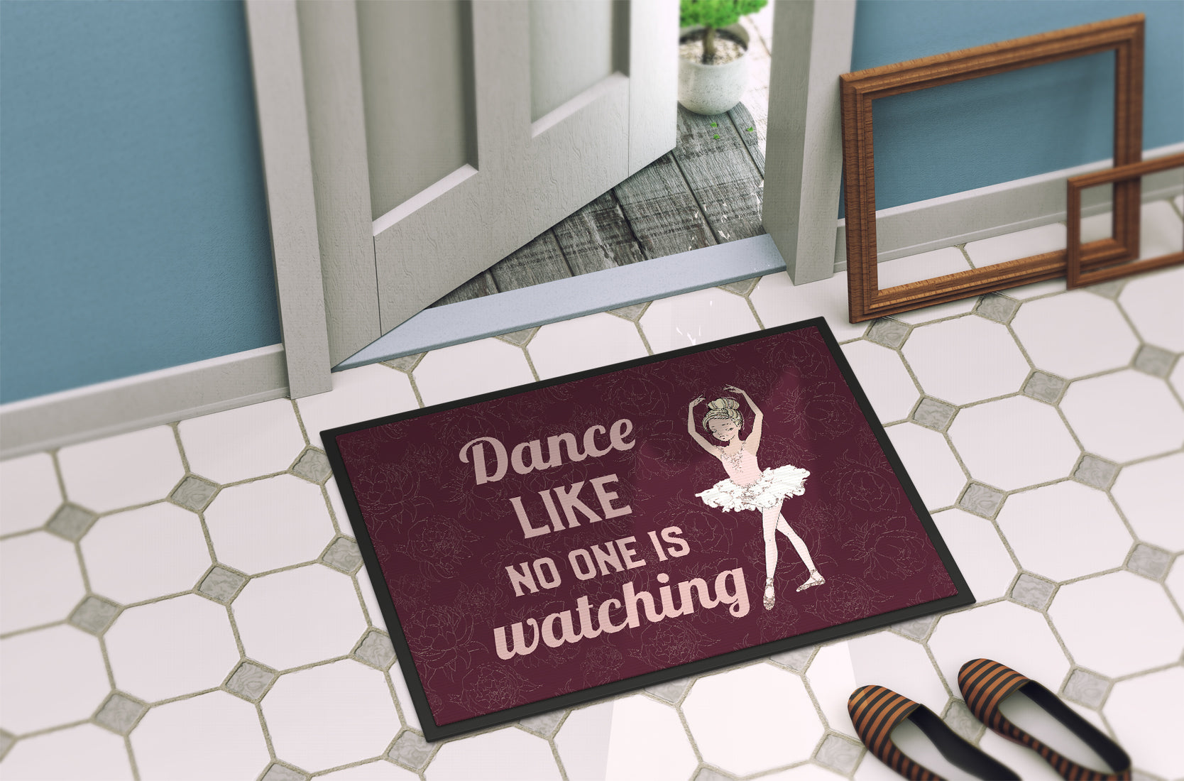 Dance like no one is watching Indoor or Outdoor Mat 18x27 - the-store.com