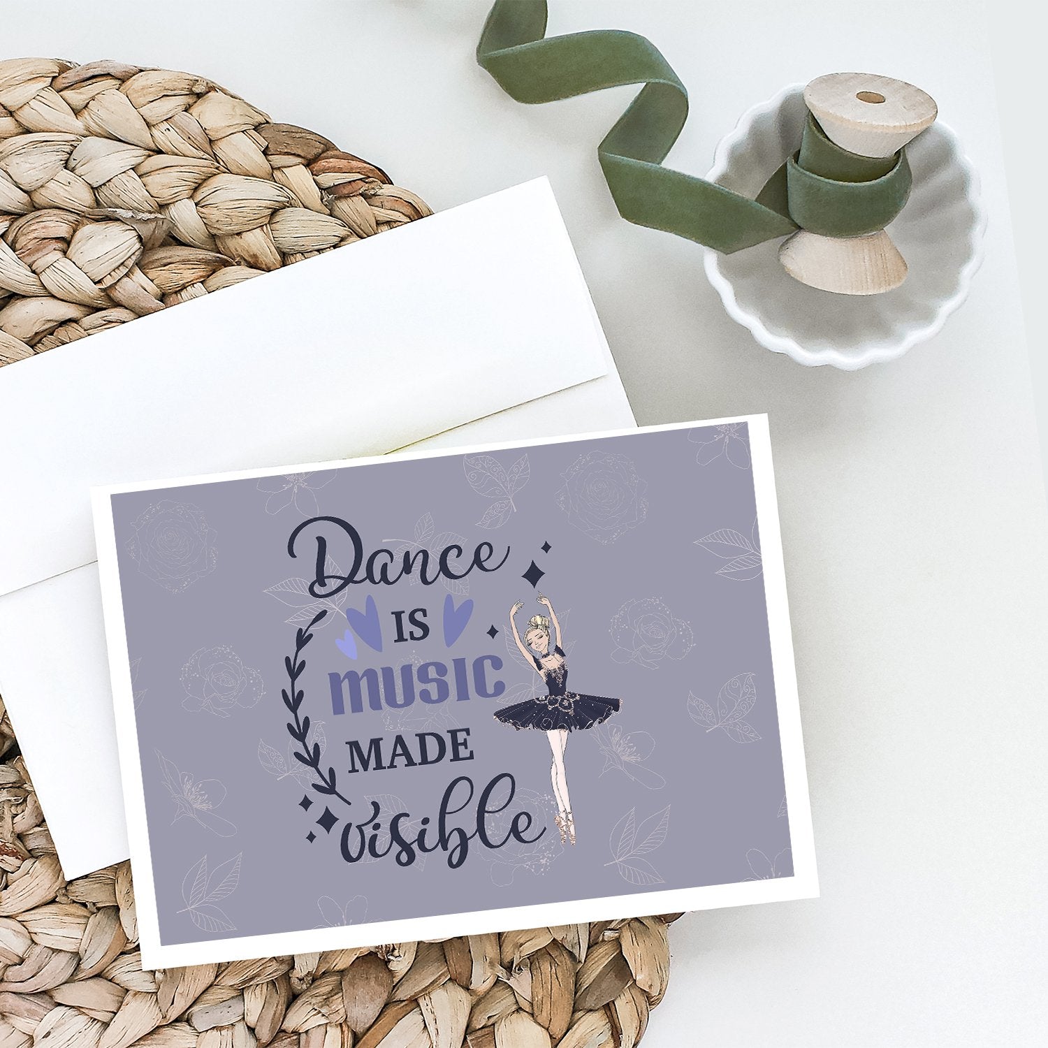 Dance is music made visible Greeting Cards and Envelopes Pack of 8 - the-store.com