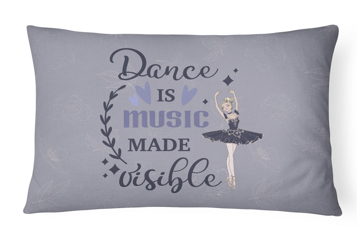Buy this Dance is music made visible Canvas Fabric Decorative Pillow