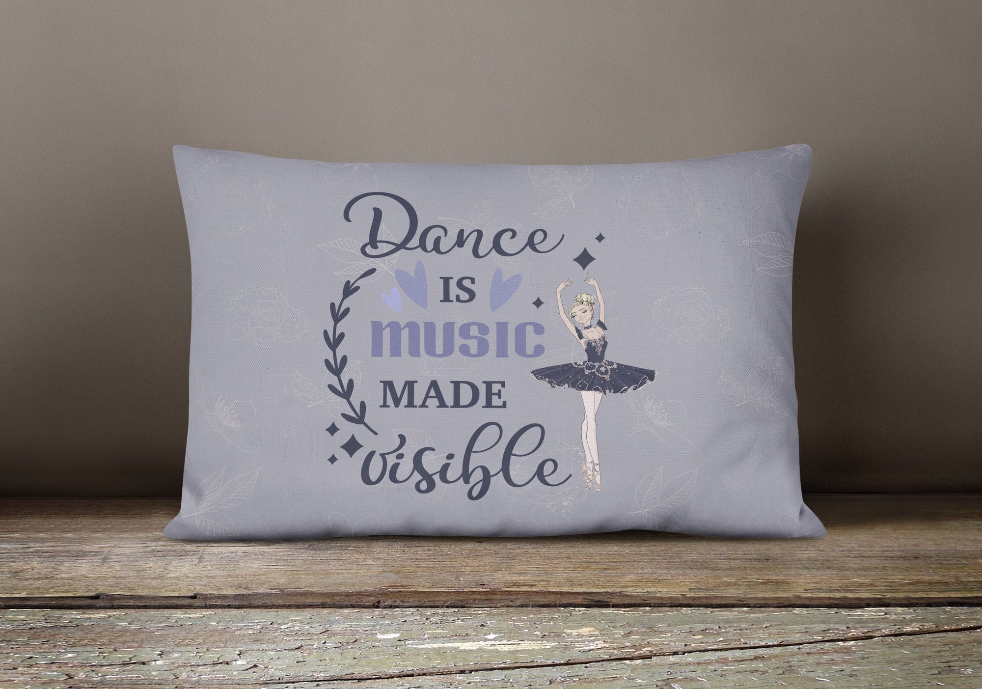 Dance is music made visible Canvas Fabric Decorative Pillow - the-store.com