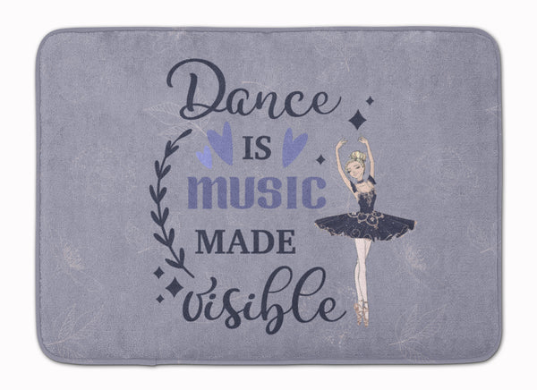 Dance is music made visible Machine Washable Memory Foam Mat - the-store.com