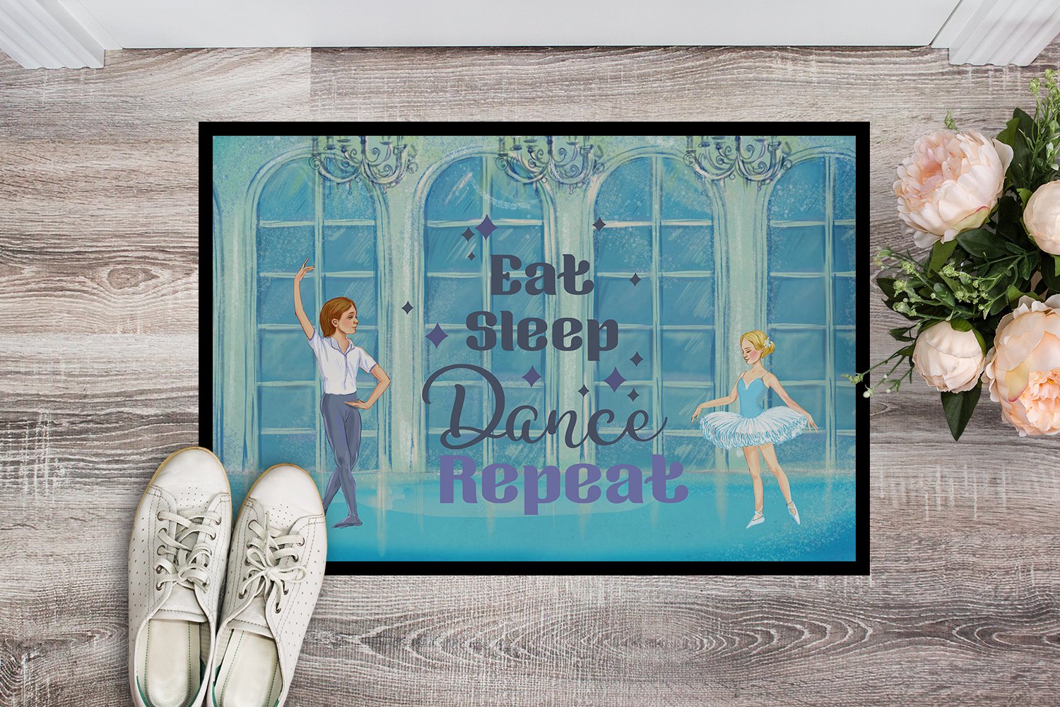 Eat Sleep Dance Repeat Indoor or Outdoor Mat 24x36 - the-store.com