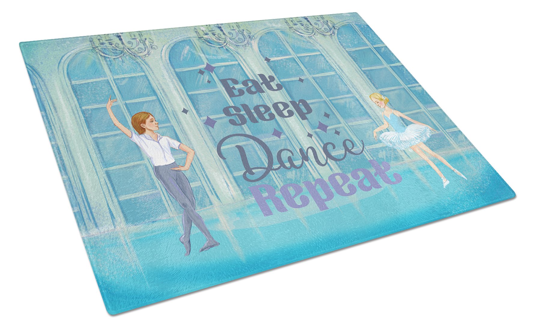 Buy this Eat Sleep Dance Repeat Glass Cutting Board Large