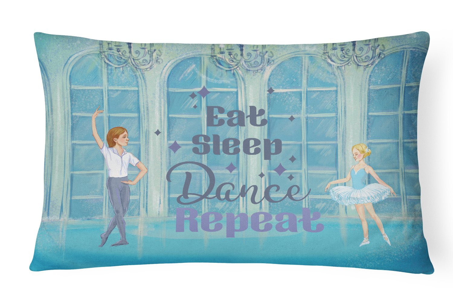Buy this Eat Sleep Dance Repeat Canvas Fabric Decorative Pillow