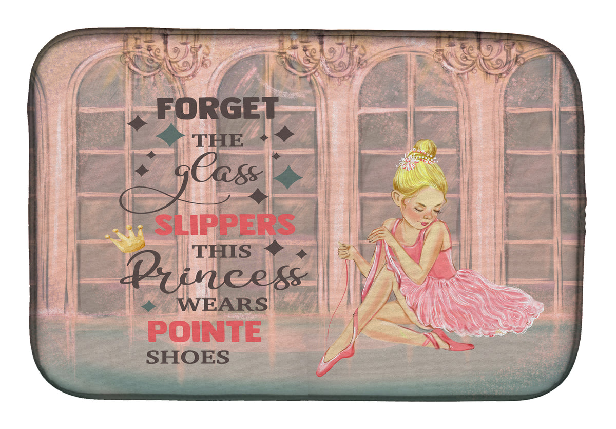 This Princess Wears Pionte Shoes Dance Dish Drying Mat