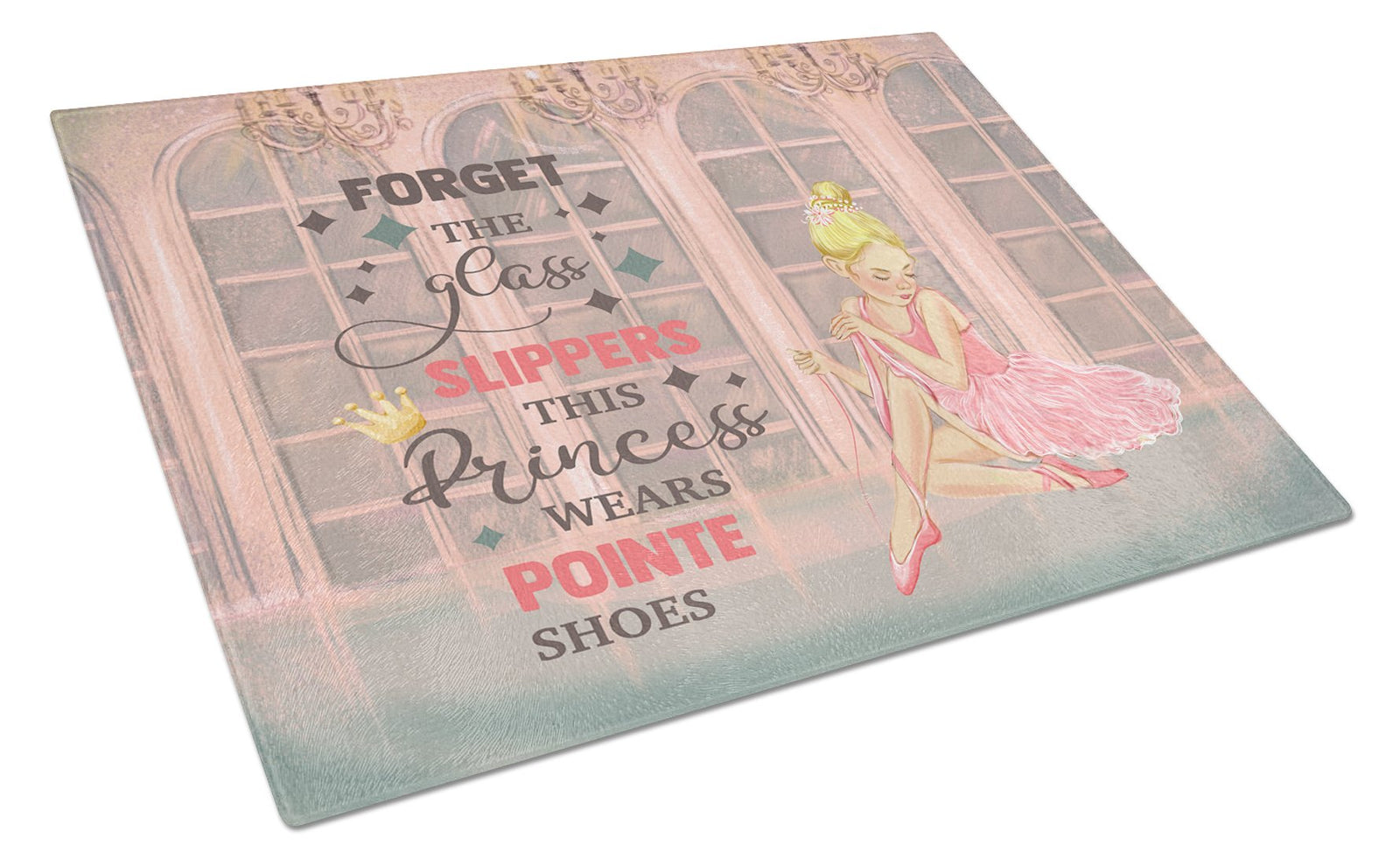 Buy this This Princess Wears Pionte Shoes Dance Glass Cutting Board Large
