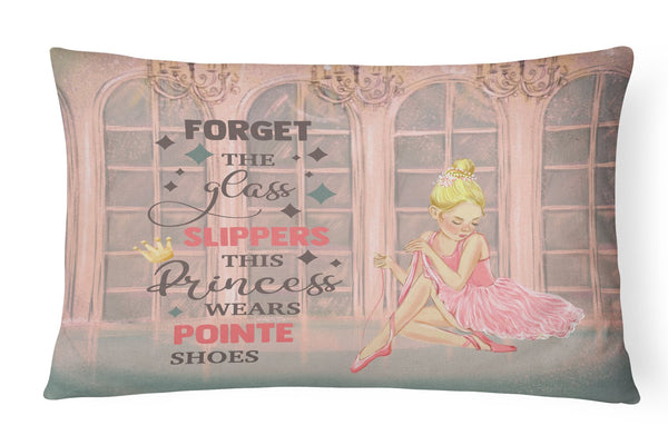 Buy this This Princess Wears Pionte Shoes Dance Canvas Fabric Decorative Pillow