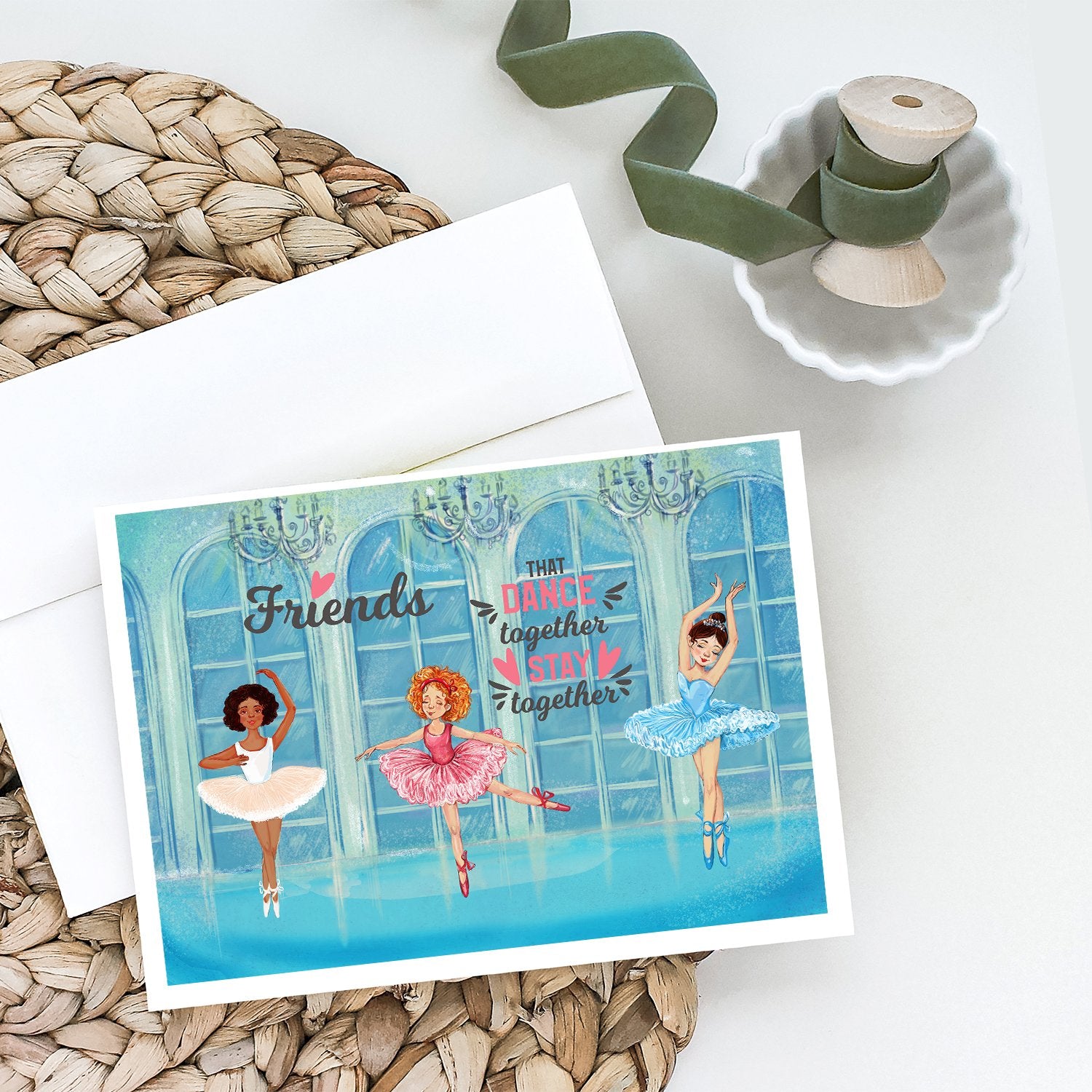 Friends that Dance together stay together Greeting Cards and Envelopes Pack of 8 - the-store.com