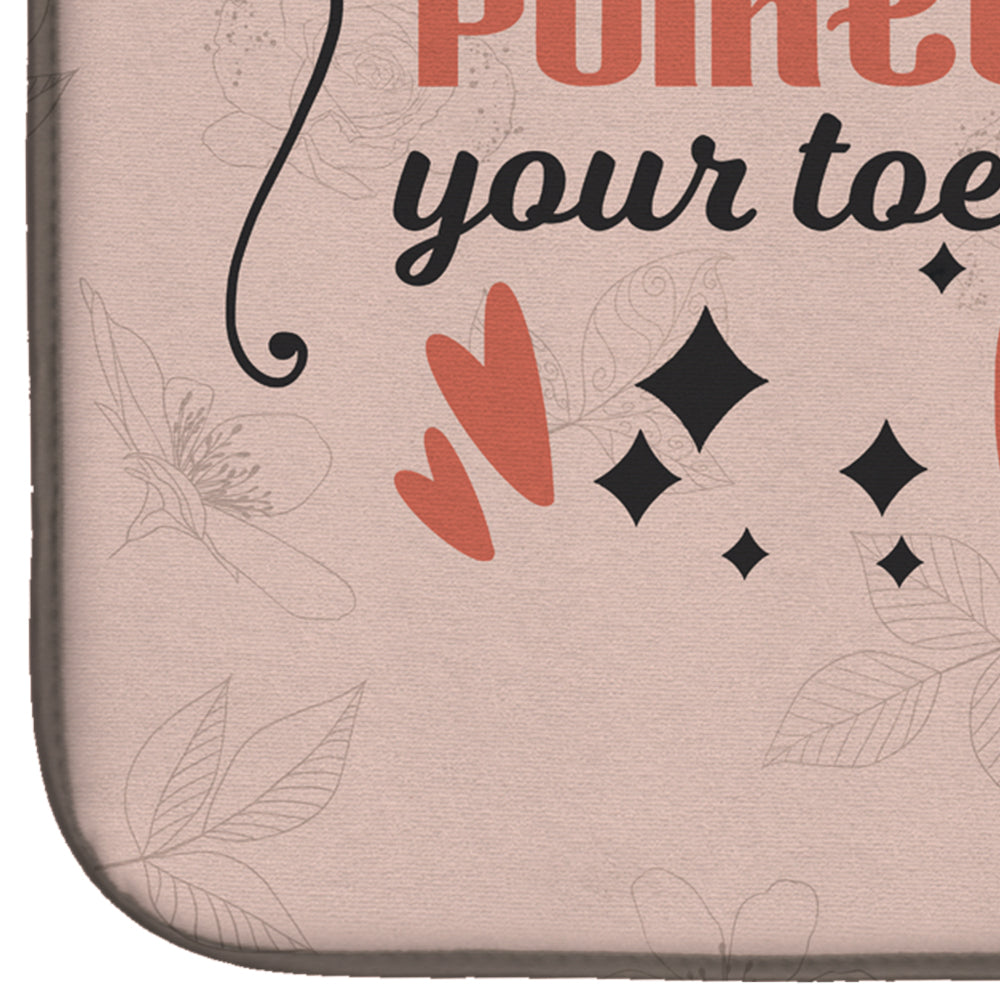 Pointe your Toes Dance Dish Drying Mat  the-store.com.