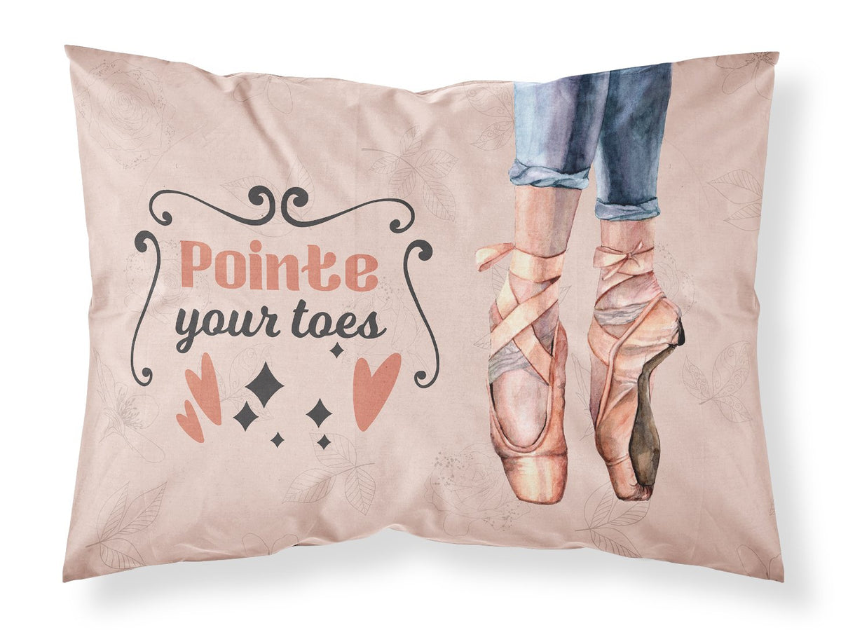 Buy this Pointe your Toes Dance Fabric Standard Pillowcase