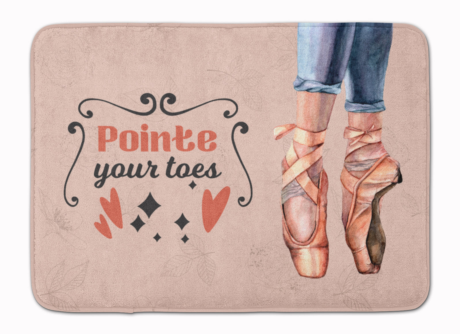 Pointe your Toes Dance Machine Washable Memory Foam Mat - the-store.com