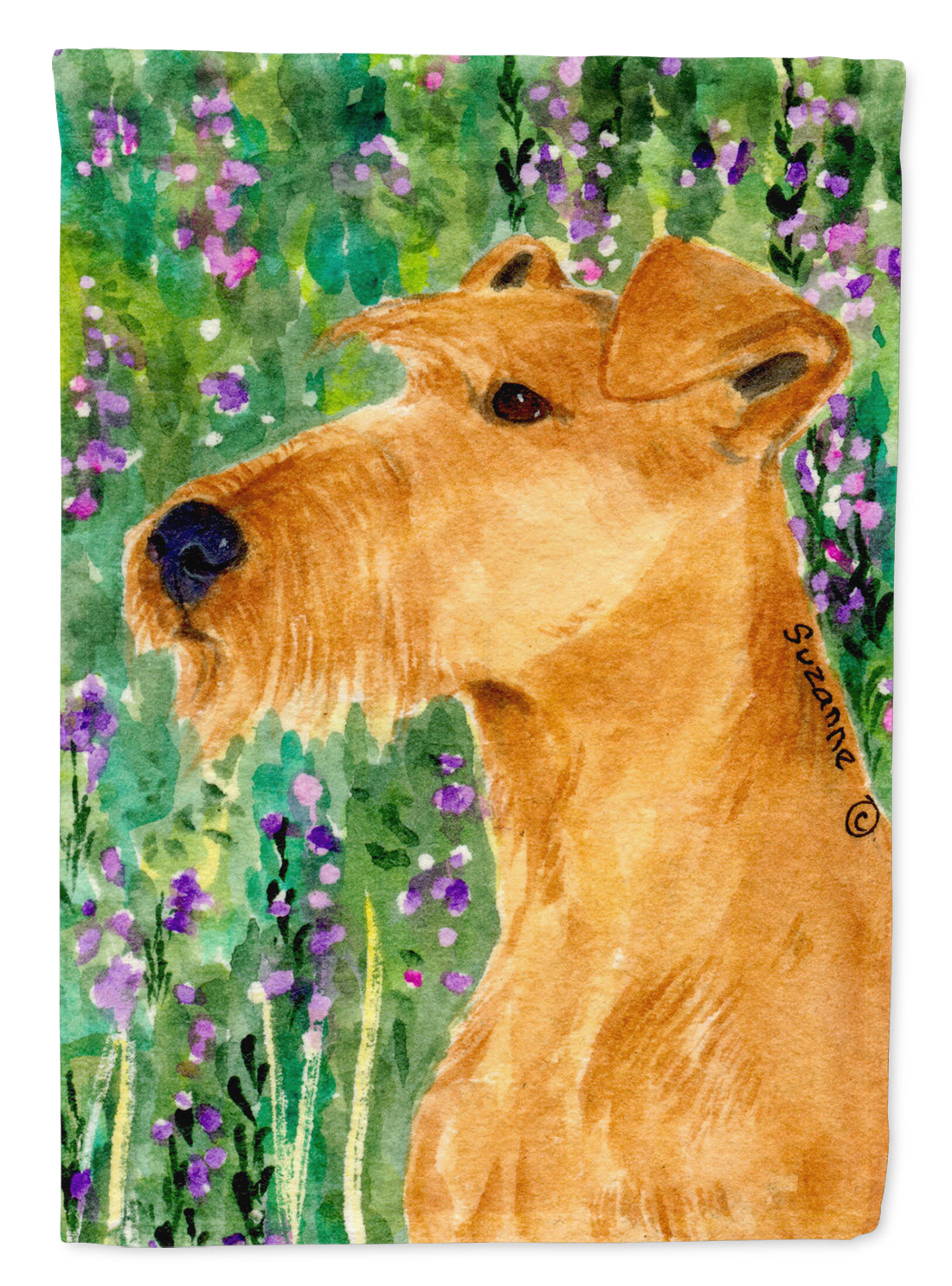 Irish Terrier Flag Canvas House Size  the-store.com.