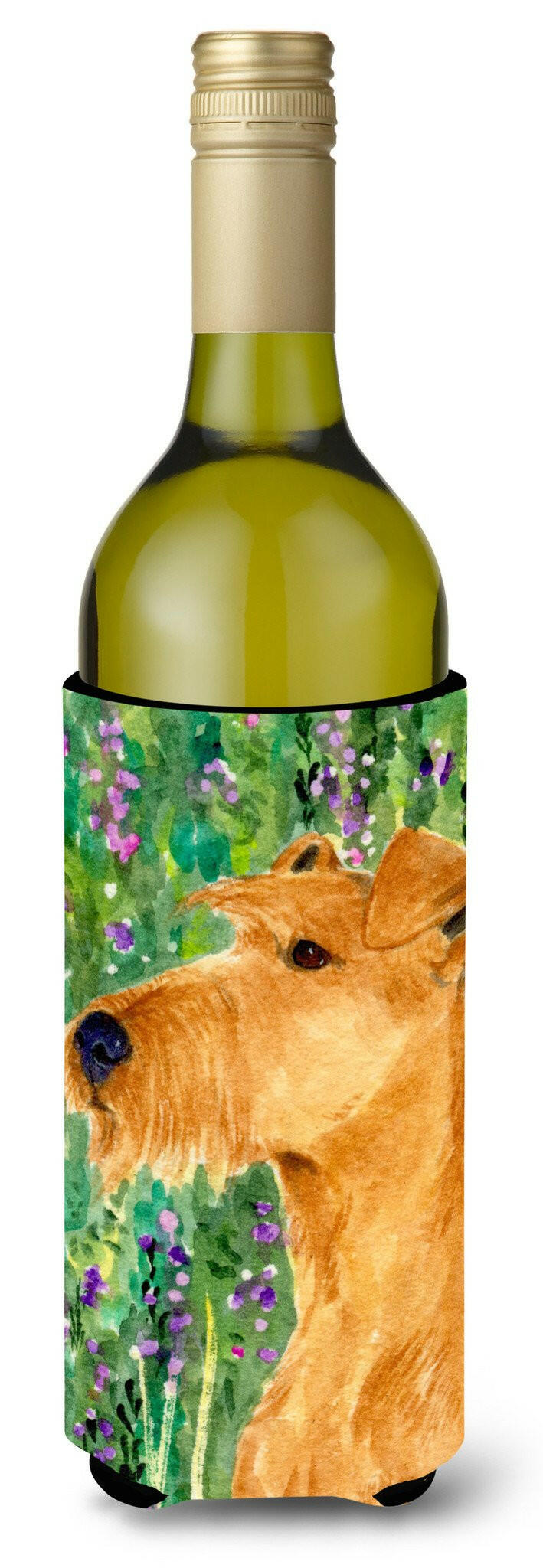 Irish Terrier Wine Bottle Beverage Insulator Beverage Insulator Hugger by Caroline&#39;s Treasures