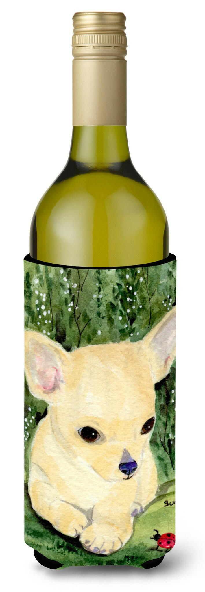 Chihuahua Wine Bottle Beverage Insulator Beverage Insulator Hugger by Caroline&#39;s Treasures