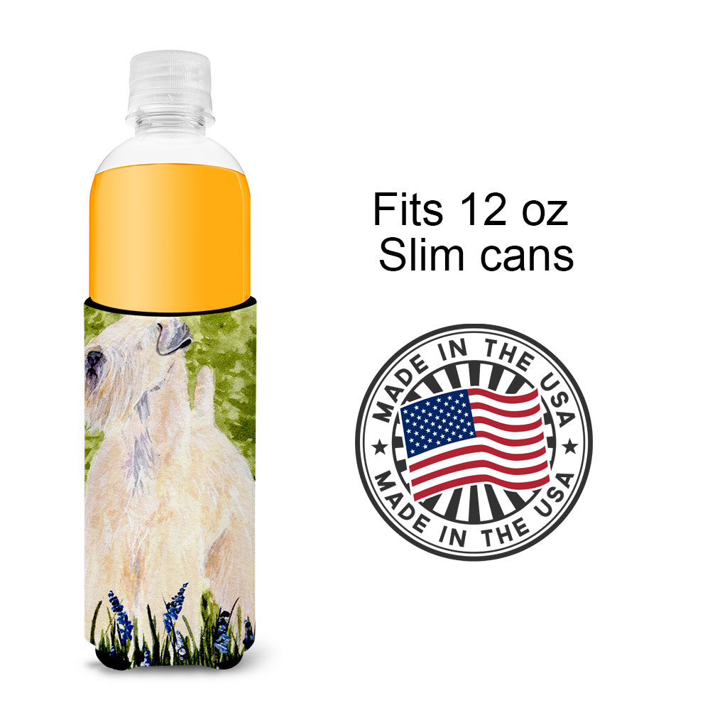 Wheaten Terrier Soft Coated Ultra Beverage Insulators for slim cans SS1022MUK.