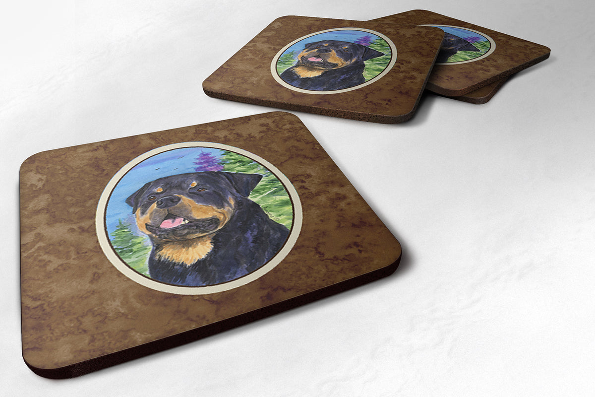 Set of 4 Rottweiler Foam Coasters - the-store.com