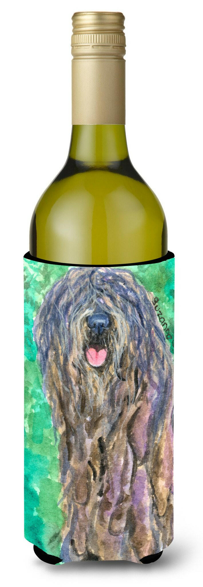 Bergamasco Sheepdog Wine Bottle Beverage Insulator Beverage Insulator Hugger by Caroline&#39;s Treasures