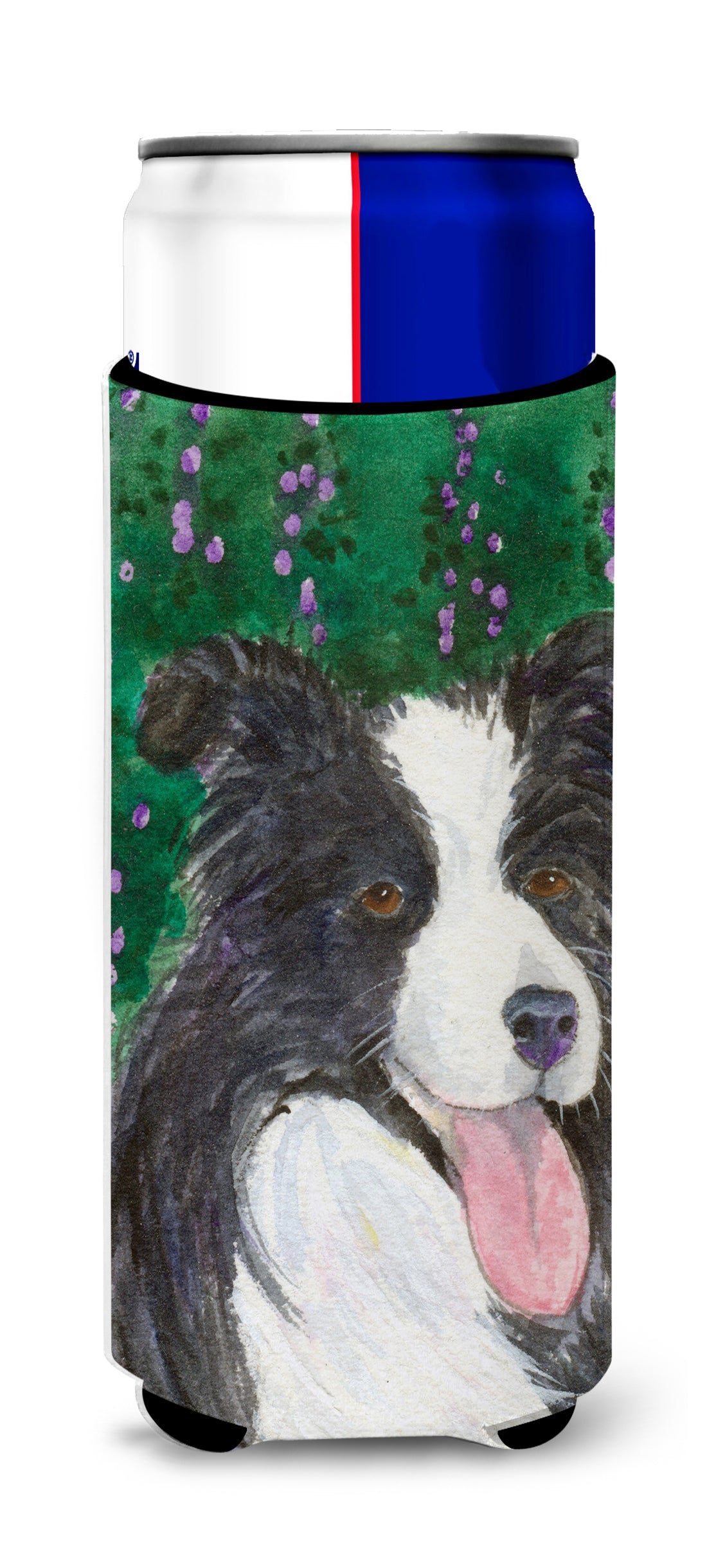 Border Collie Ultra Beverage Insulators for slim cans SS1053MUK.