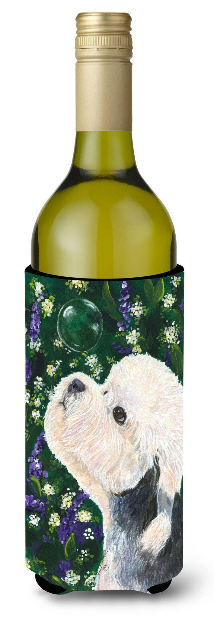 Dandie Dinmont Terrier Wine Bottle Beverage Insulator Beverage Insulator Hugger by Caroline&#39;s Treasures