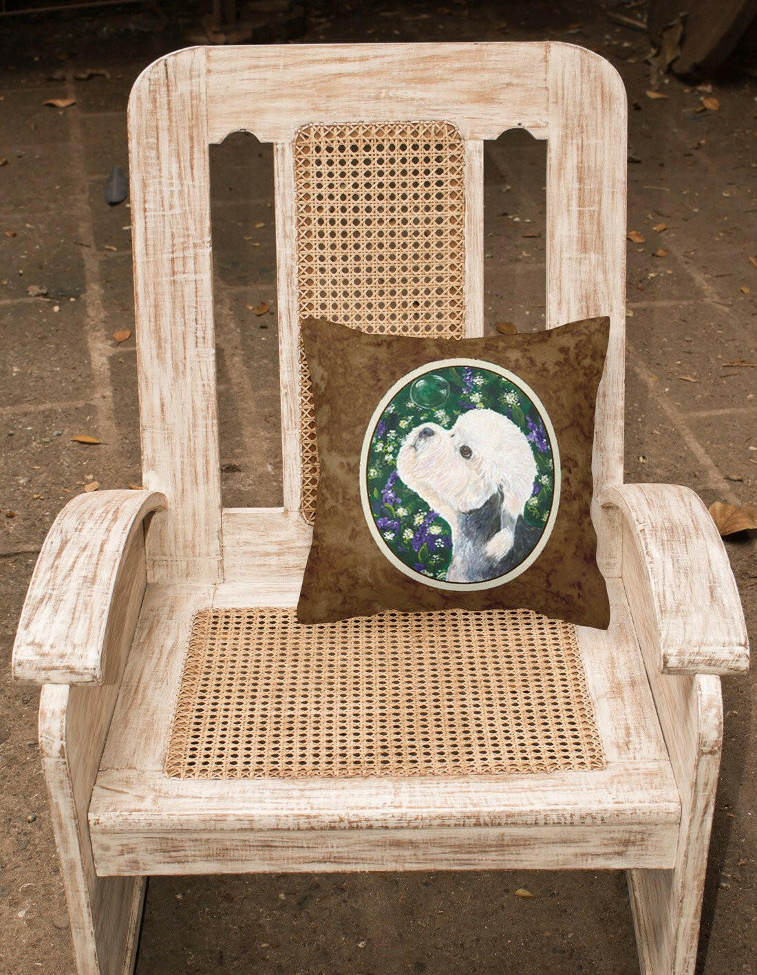 Dandie Dinmont Terrier Decorative   Canvas Fabric Pillow by Caroline's Treasures