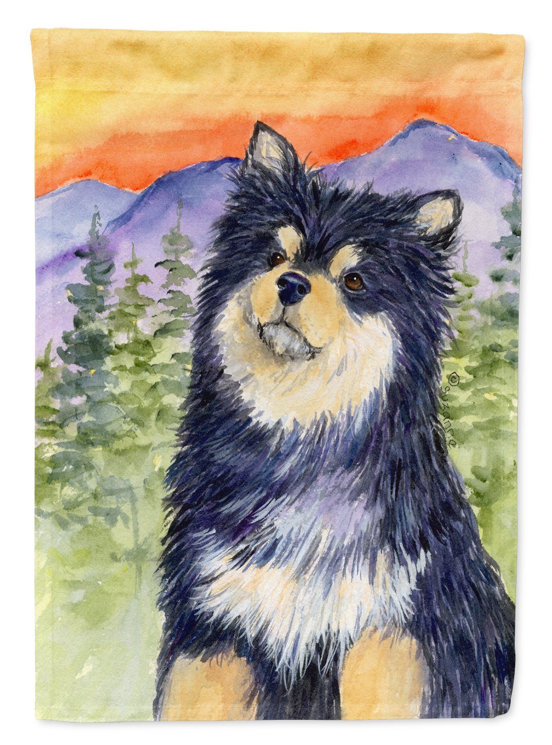 Finnish Lapphund Flag Canvas House Size  the-store.com.