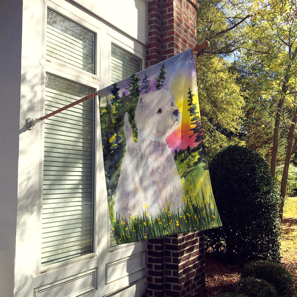 Westie Flag Canvas House Size
