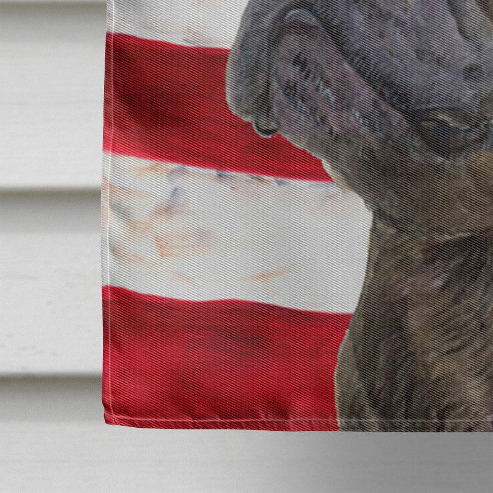 USA American Flag with French Bulldog Flag Canvas House Size
