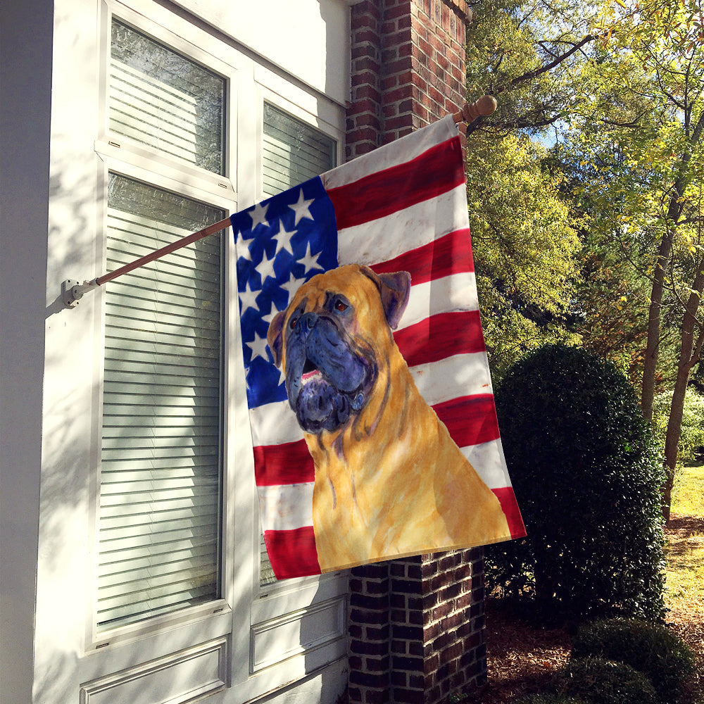 Drapeau américain des États-Unis avec drapeau Bullmastiff Taille de la maison en toile