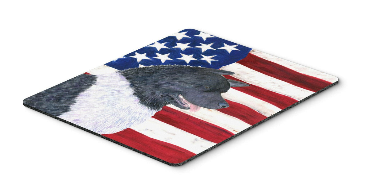 USA American Flag with Akita Mouse Pad, Hot Pad or Trivet by Caroline&#39;s Treasures
