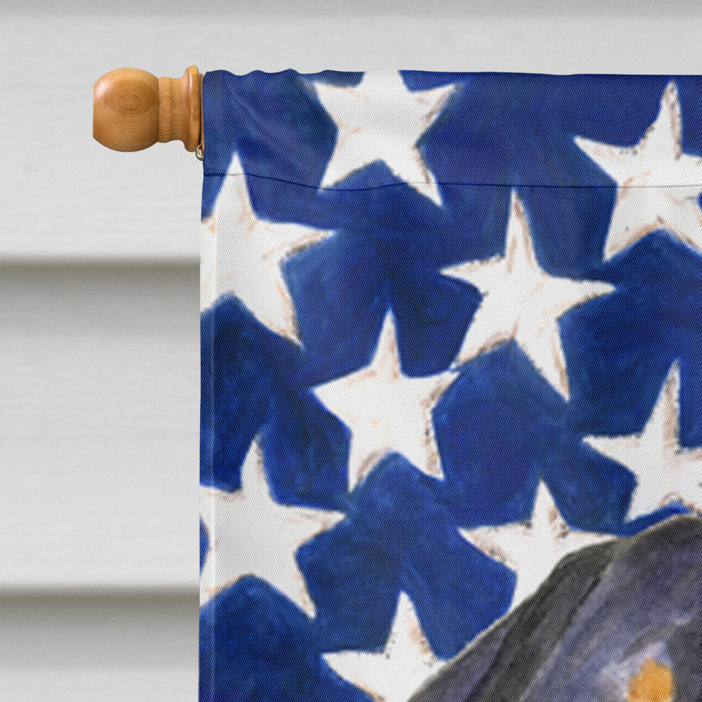 USA American Flag with Rottweiler Flag Canvas House Size