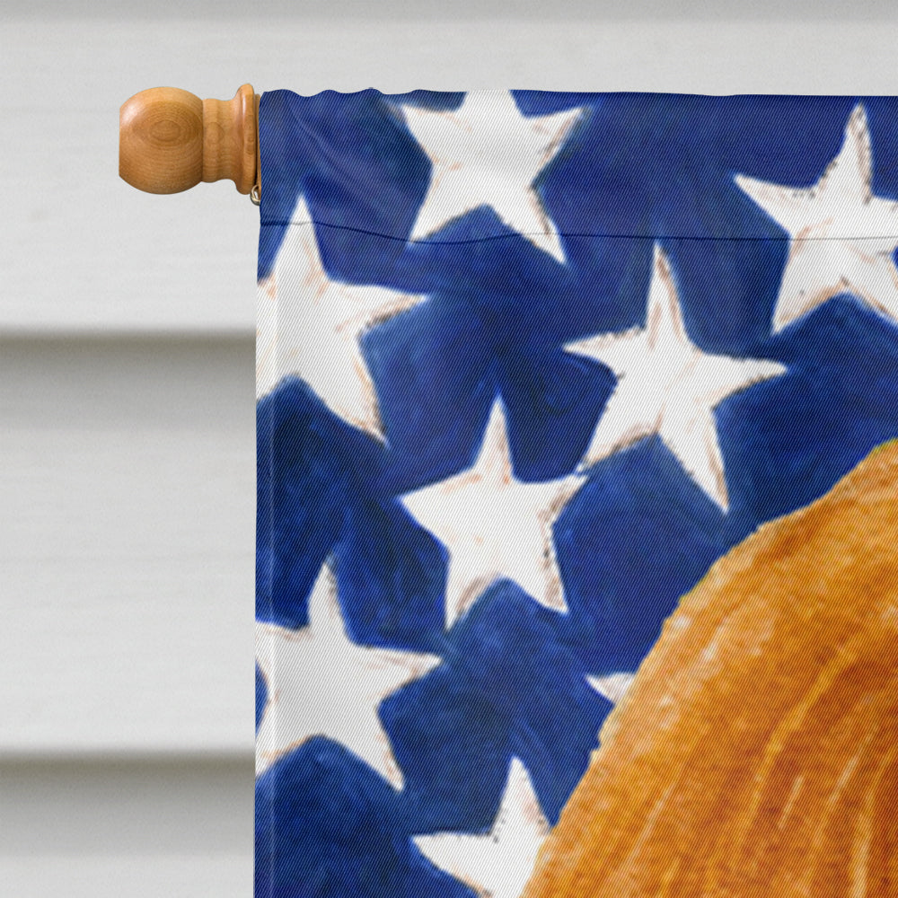 USA American Flag with Cavalier Spaniel Flag Canvas House Size  the-store.com.