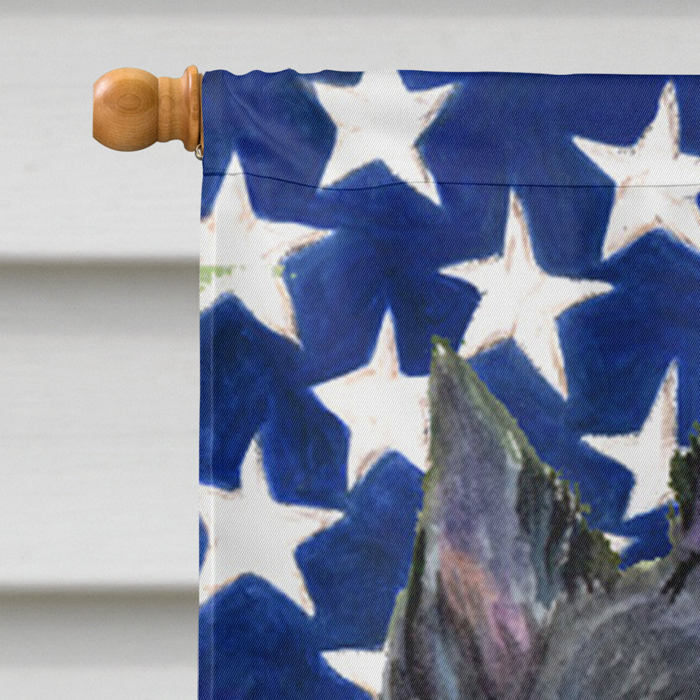 USA American Flag with Scottish Terrier Flag Canvas House Size  the-store.com.